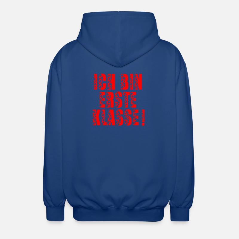 EINSCHULUNG - ICH BIN ERSTE KLASSE - Unisex Kapuzenjacke - Royalblau