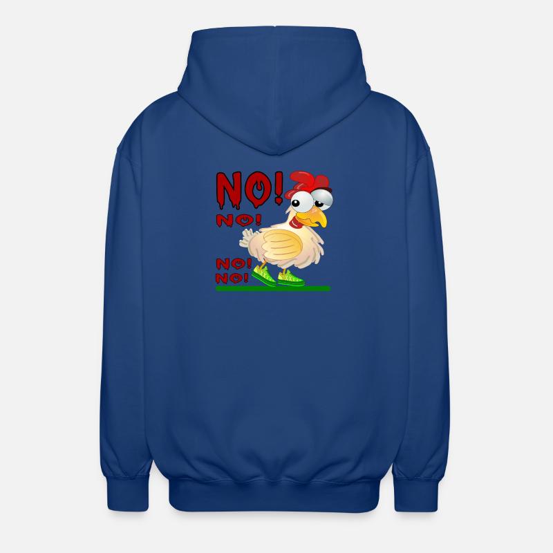 ANTWORT NEIN - HÜHNERSTALL - Unisex Kapuzenjacke - Royalblau