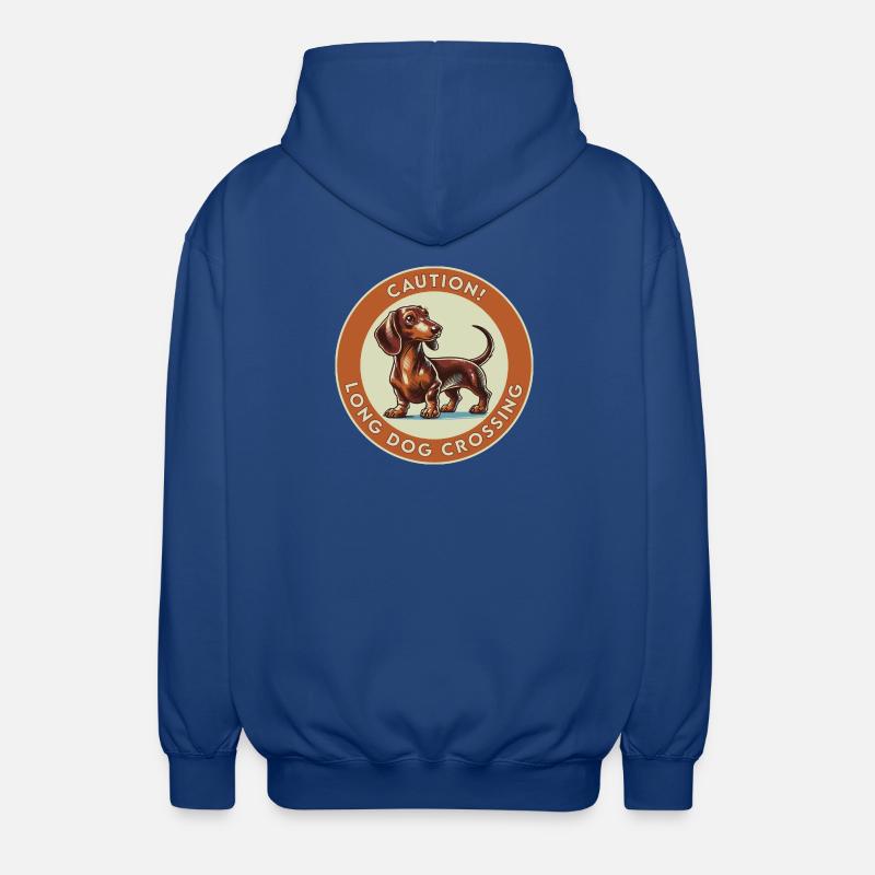 Prudence! Longue traversée pour chiens - Veste à capuche unisexe - bleu royal