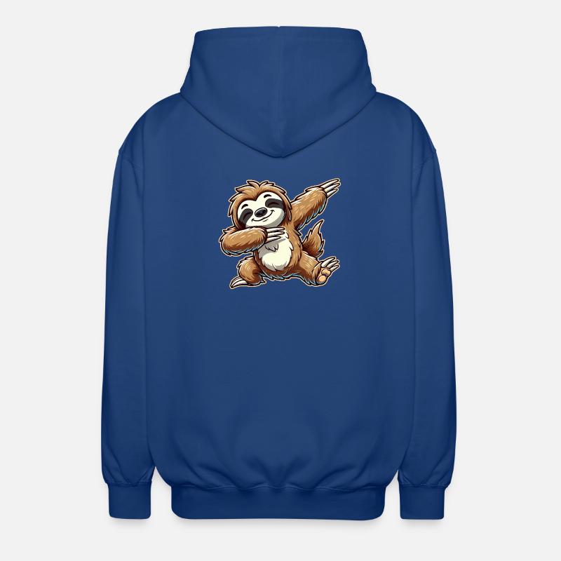 Dabbing Sloth Dab Dancing Idée cadeau - Veste à capuche unisexe - bleu royal