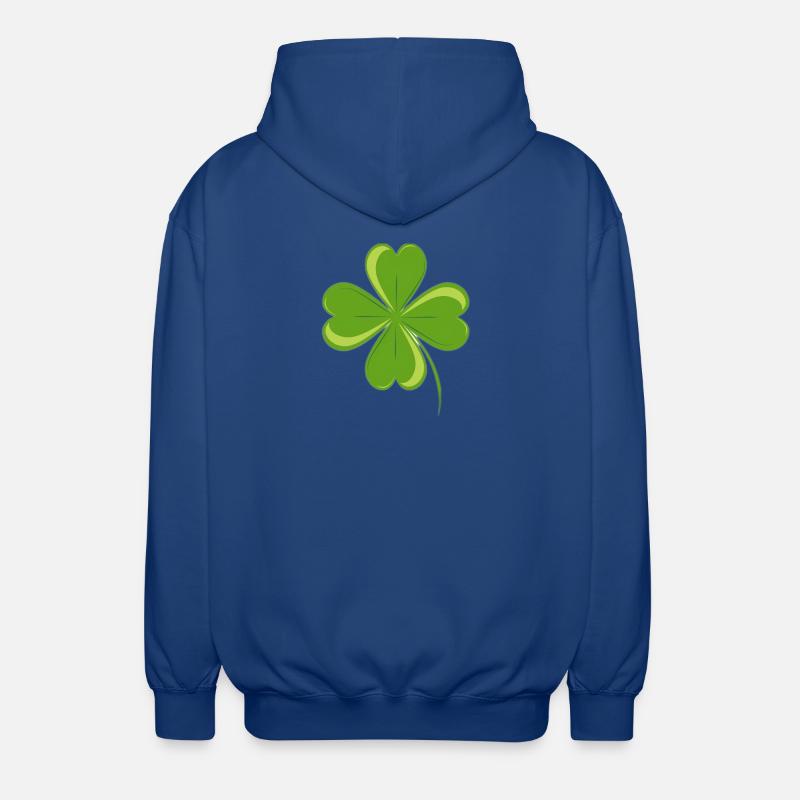 4-blättriges Kleeblatt. - Unisex Kapuzenjacke - Royalblau