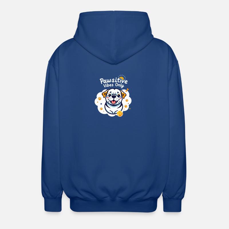 Nur Pawsitive Vibes - Unisex Kapuzenjacke - Royalblau