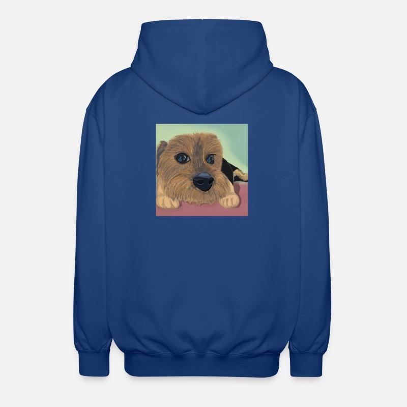 Hundeaugen oder Liebesreflex - Unisex Kapuzenjacke - Royalblau