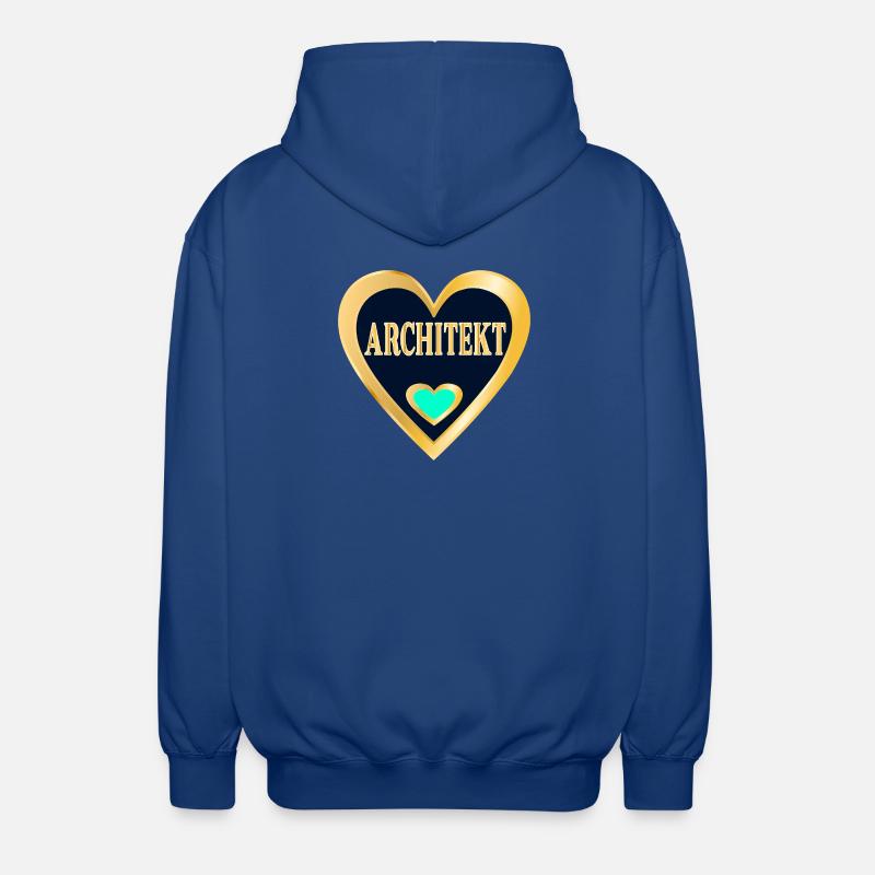 ARCHITEKTUR BERUF STUDIUM ARCHITEKT - Unisex Kapuzenjacke - Royalblau