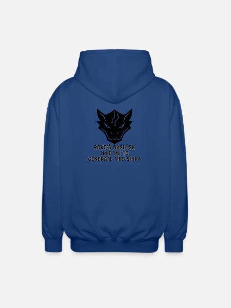 Generated by the Basilisk - Unisex Hooded Jacket - royal blue