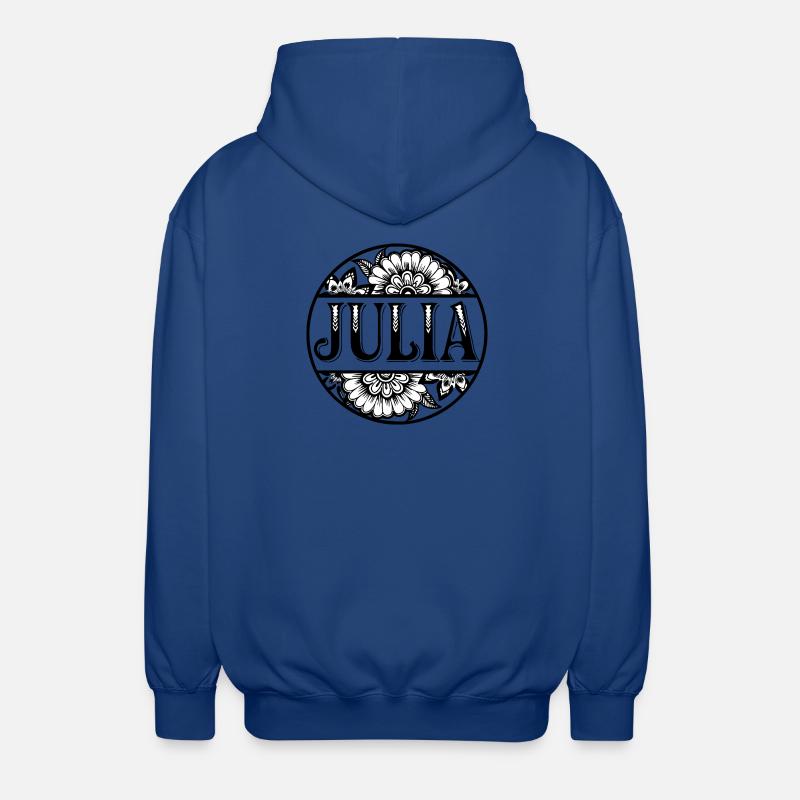 Conception de la chemise Julia - Veste à capuche unisexe - bleu royal