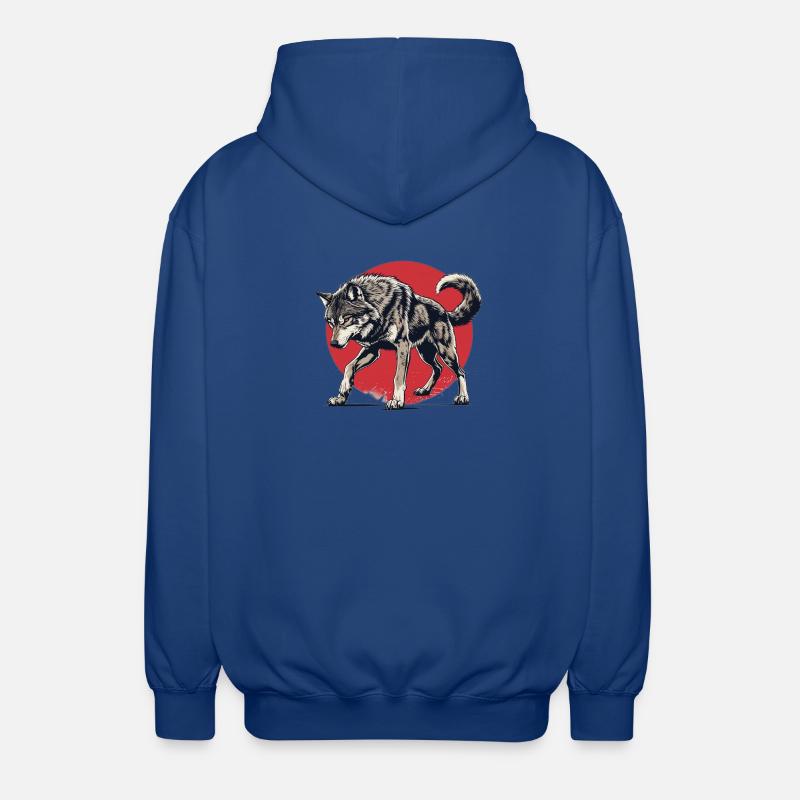 Epischer Wolf - Unisex Kapuzenjacke - Royalblau