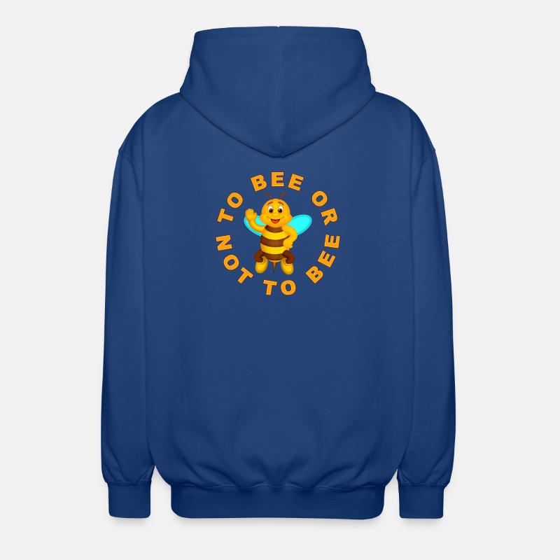 Biene oder nicht Biene - Unisex Kapuzenjacke - Royalblau