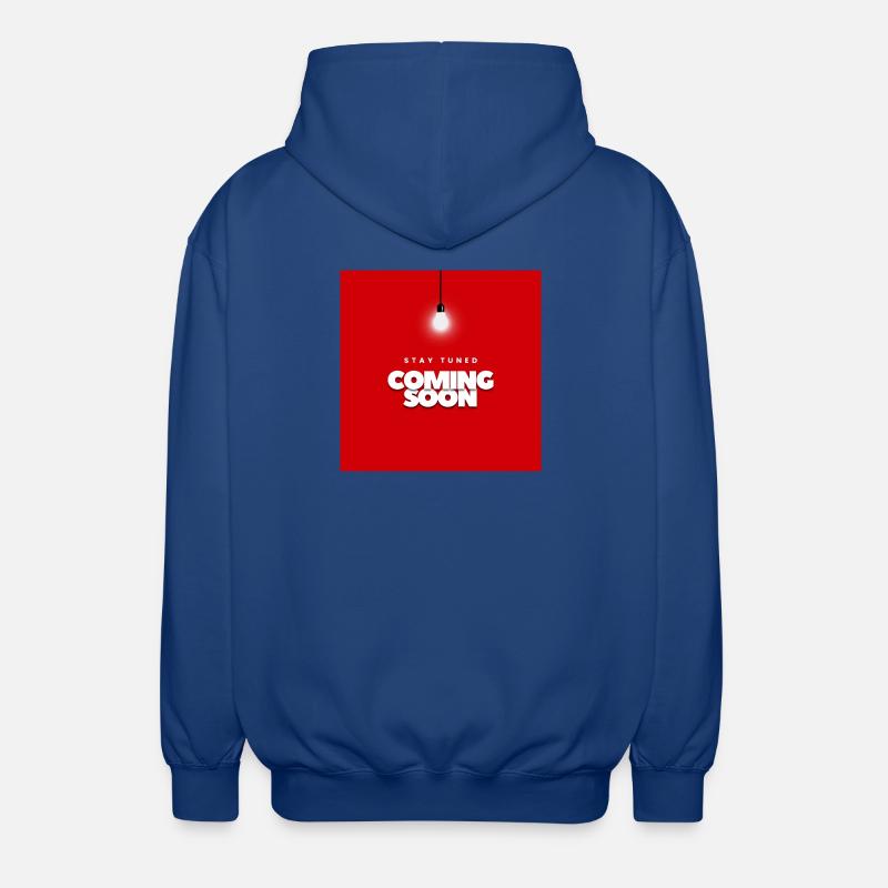 Fettes rotes Design mit Warteansage - Unisex Kapuzenjacke - Royalblau