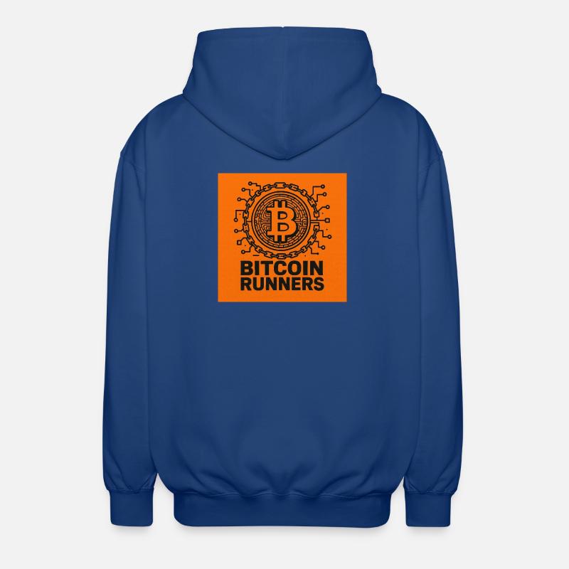 BITCOINRUNNERS - Veste à capuche unisexe - bleu royal