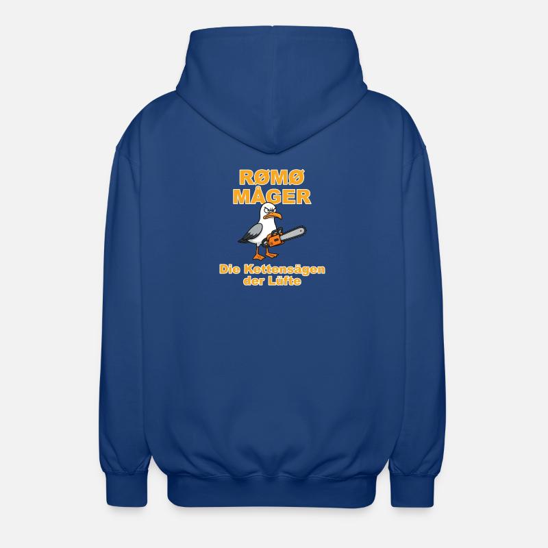 Rømø Måger, la variante danoise - Veste à capuche unisexe - bleu royal