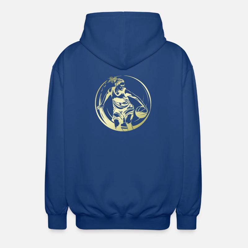 Basketteur Basketteur Basketteur Silhouette - Veste à capuche unisexe - bleu royal