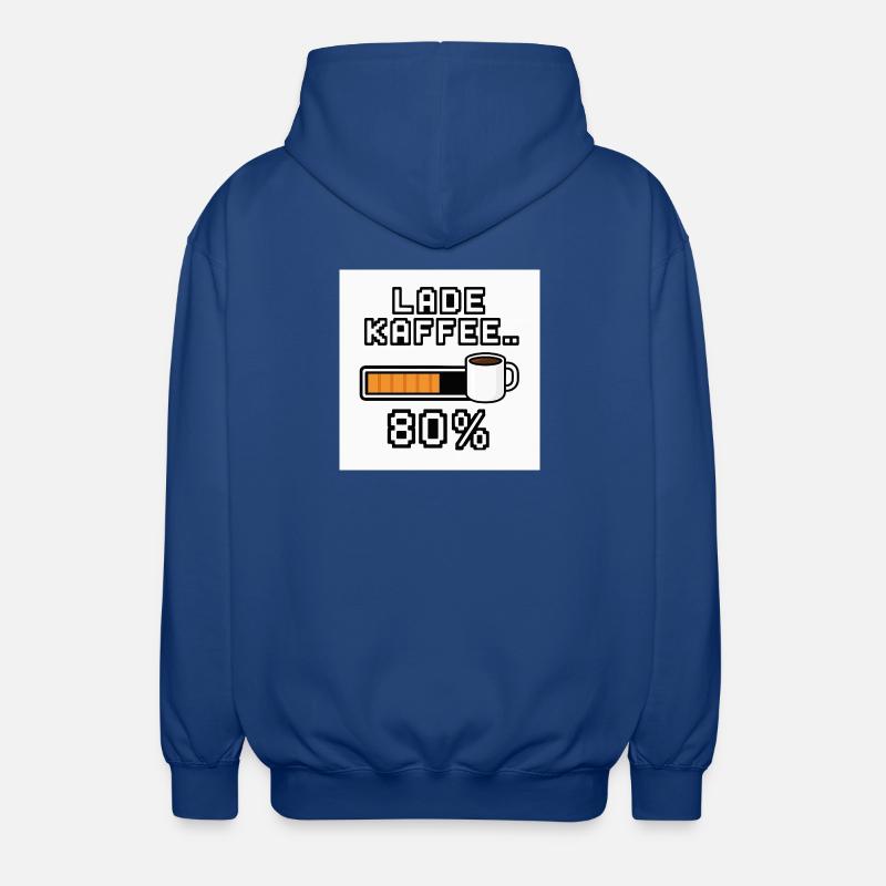 Lade Kaffee 80% - Unisex Kapuzenjacke - Royalblau