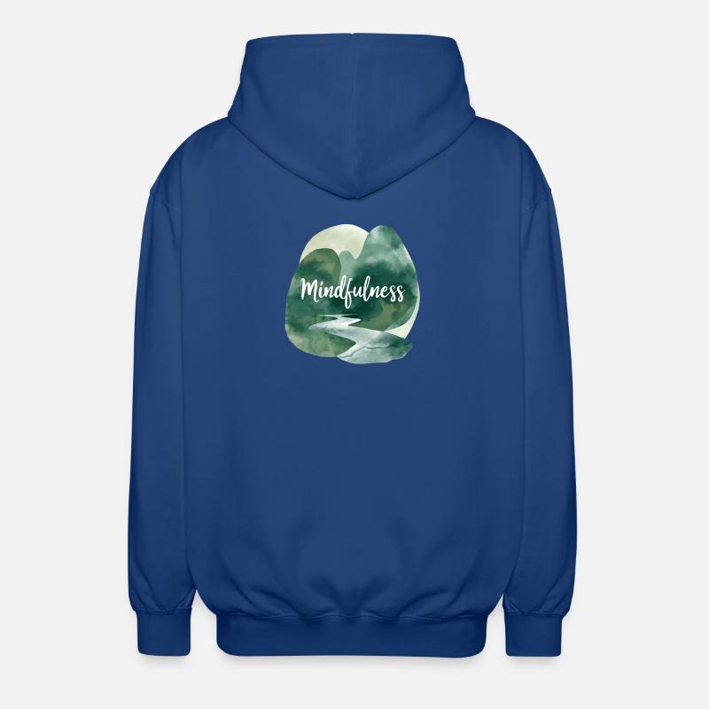 Pleine conscience Nature Trail Illustration - Veste à capuche unisexe - bleu royal
