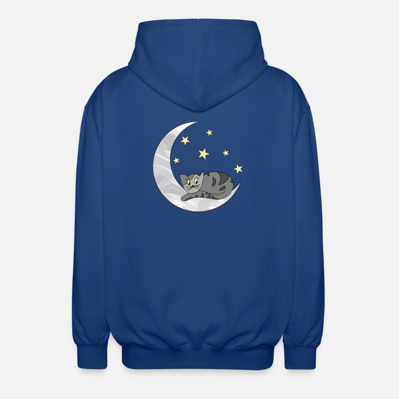 chat - Veste à capuche unisexe - bleu royal