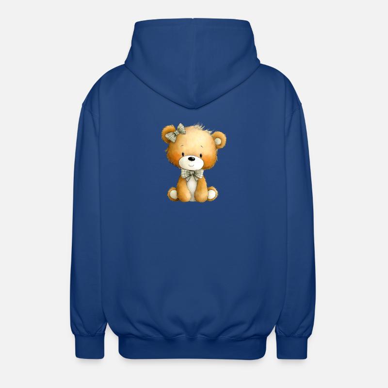 sitzender Teddy - Unisex Kapuzenjacke - Royalblau