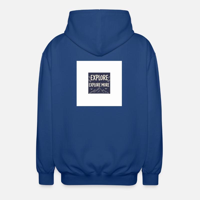 Explore More Bergabenteuer - Unisex Kapuzenjacke - Royalblau
