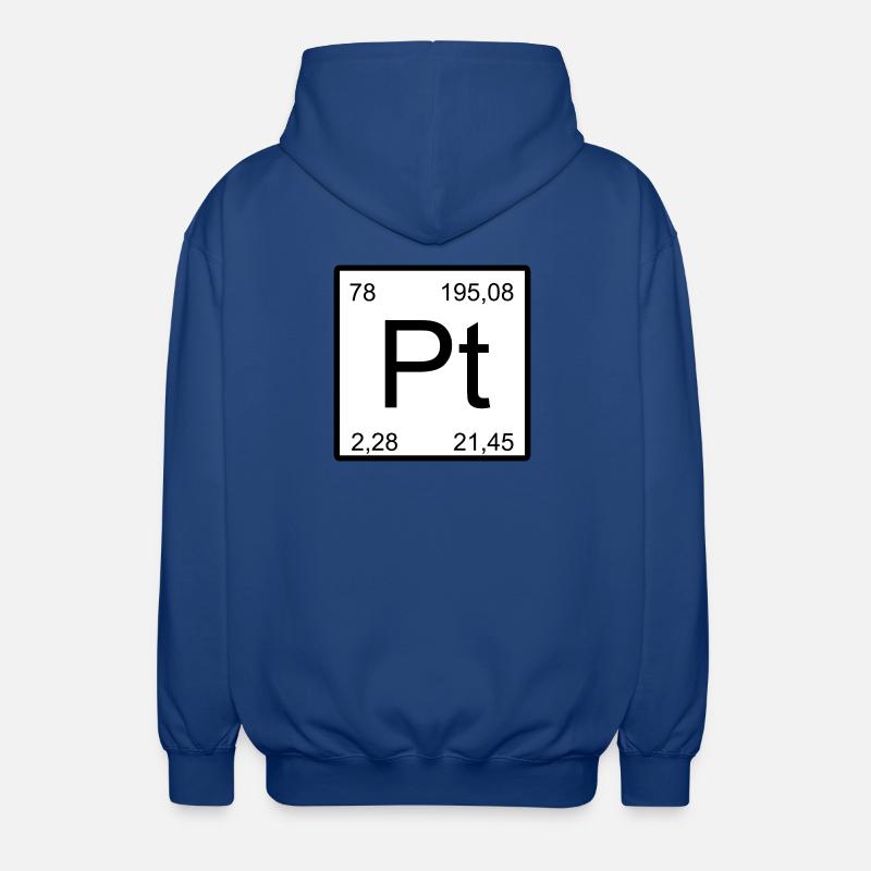 Platinum Pt Element Typog - Unisex Hooded Jacket - royal blue
