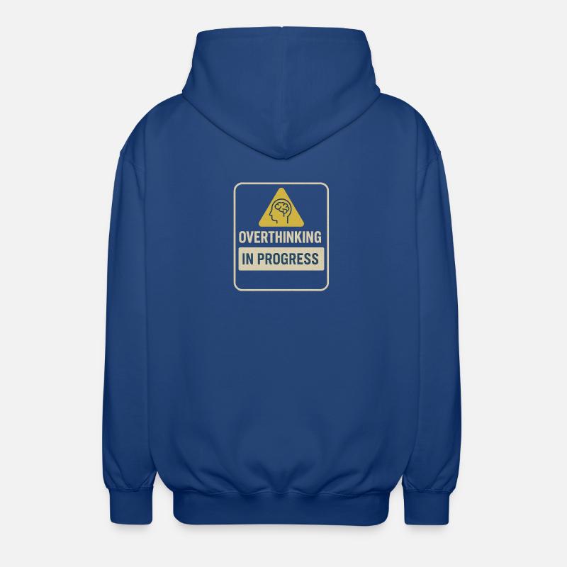 Insigne de suranalyse en progrès - Veste à capuche unisexe - bleu royal