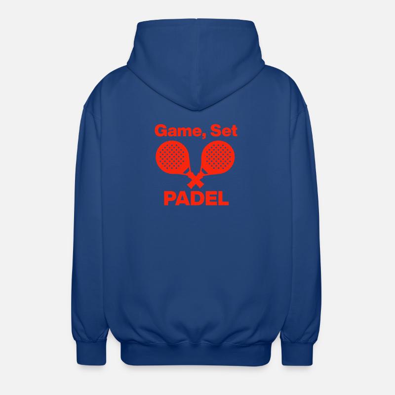 Game, Set, PADEL – Let’s Smash! - Unisex Kapuzenjacke - Royalblau