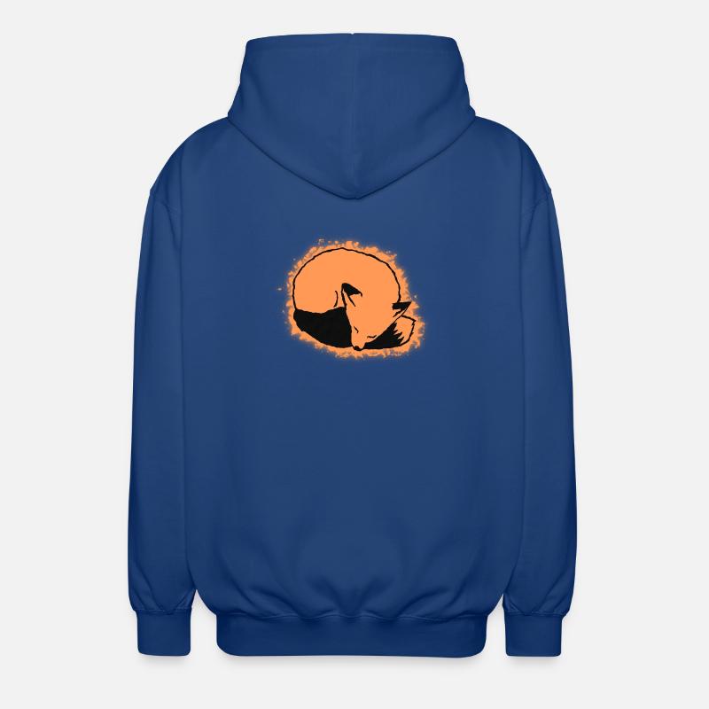 Fuchs schlafend: Niedlich, Kawaii & Comic Stil - Unisex Kapuzenjacke - Royalblau