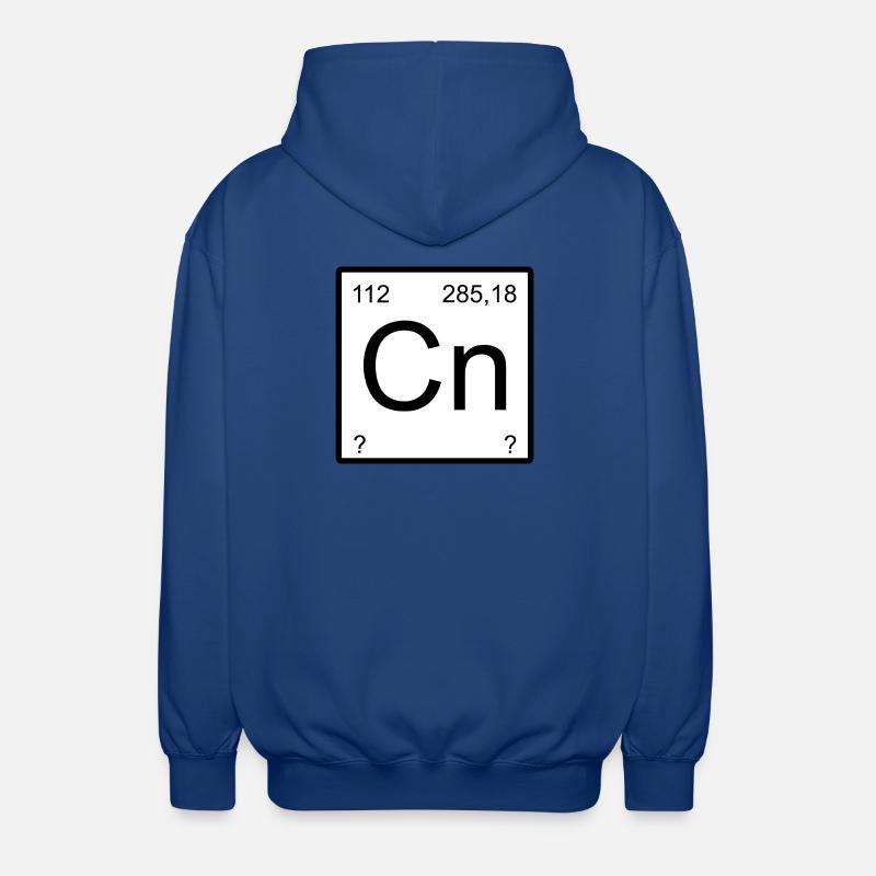 Copernicium Element Block Tee - Unisex Hooded Jacket - royal blue