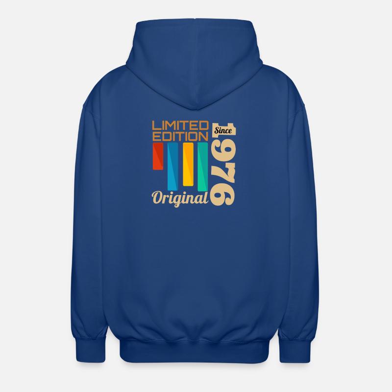 Edition Limitée Original 1976 Anniversaire  - Veste à capuche unisexe - bleu royal
