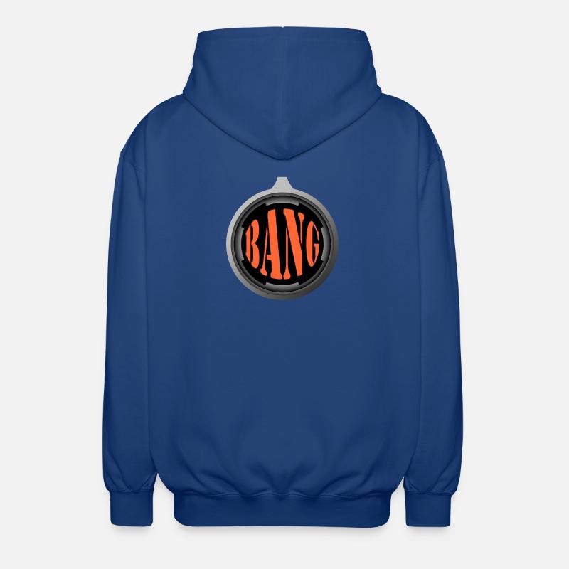 Bang – Style Comic Explosif - Veste à capuche unisexe - bleu royal