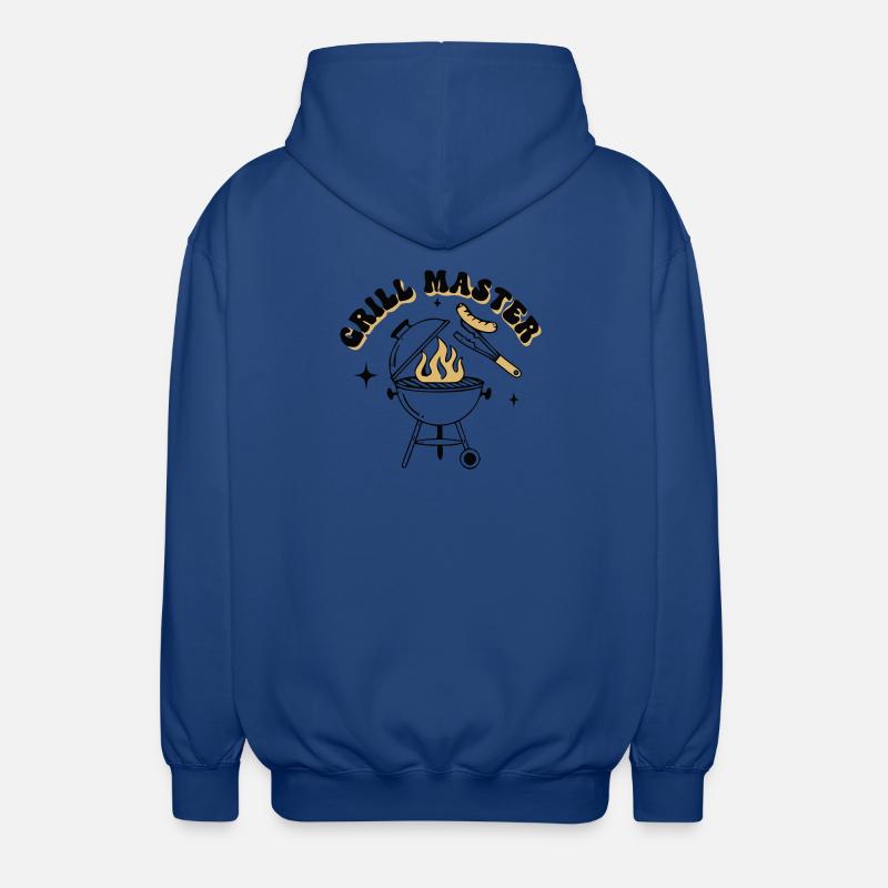 Witziger Grill Master BBQ Papa - Unisex Kapuzenjacke - Royalblau