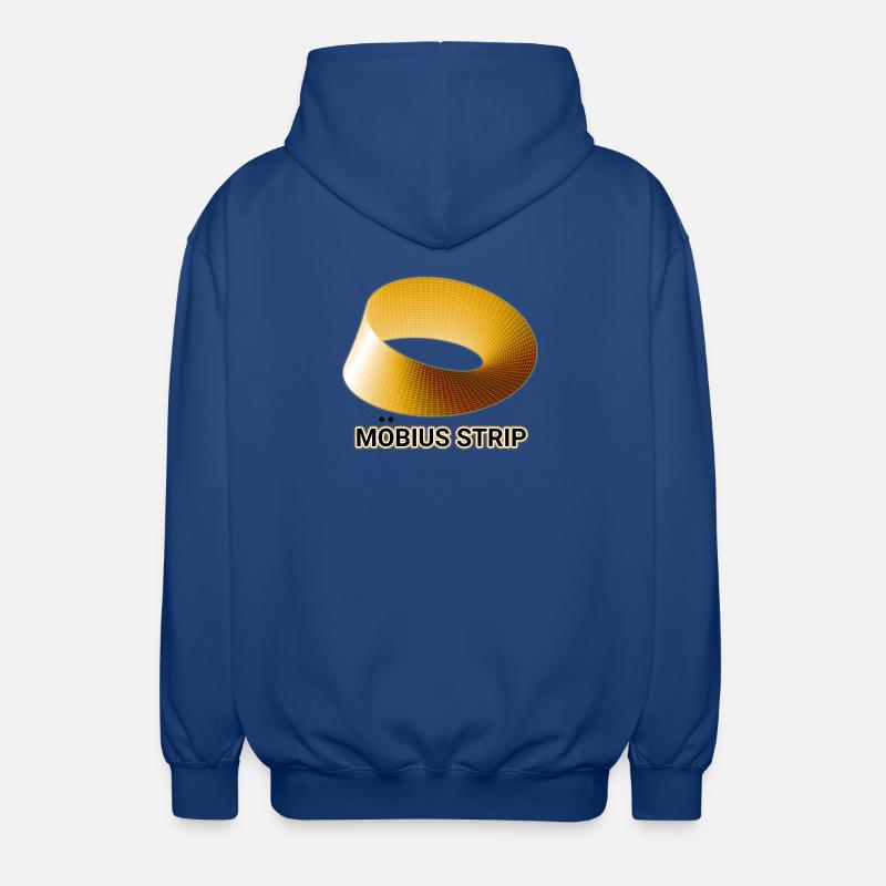 Ruban de Möbius Doré - Veste à capuche unisexe - bleu royal