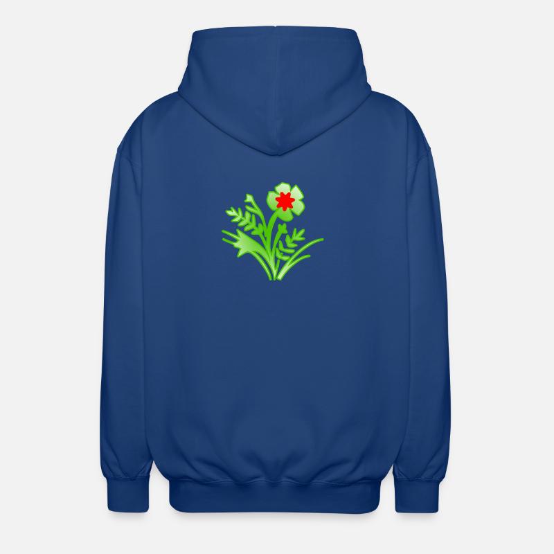 Fleur - Veste à capuche unisexe - bleu royal