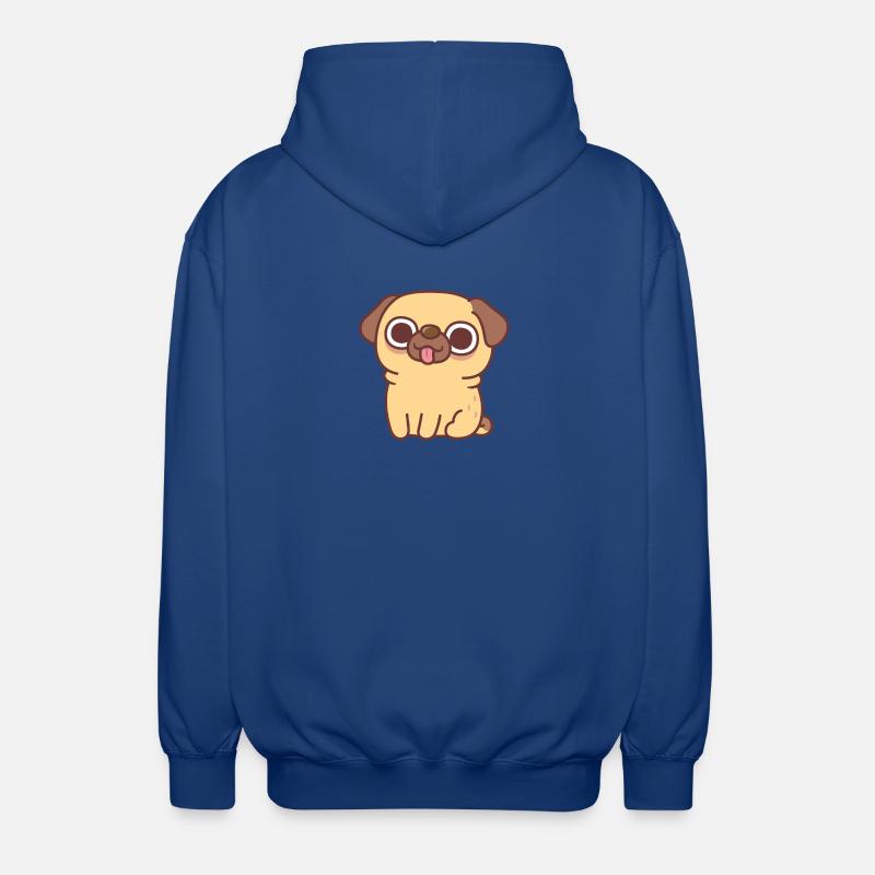 Carlin Faon assis mignon - Veste à capuche unisexe - bleu royal