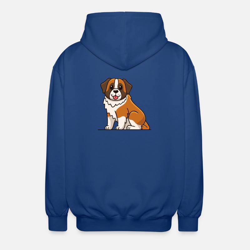 Saint-Bernard (bande dessinée) - Veste à capuche unisexe - bleu royal