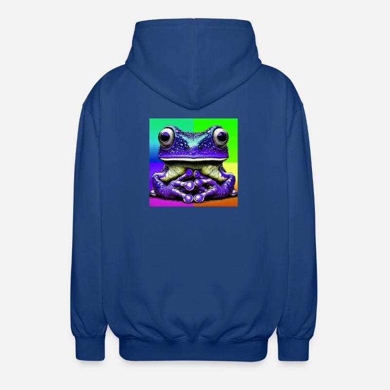 frog - Unisex Hooded Jacket - royal blue