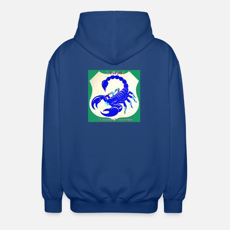 scorpion - Veste à capuche unisexe - bleu royal