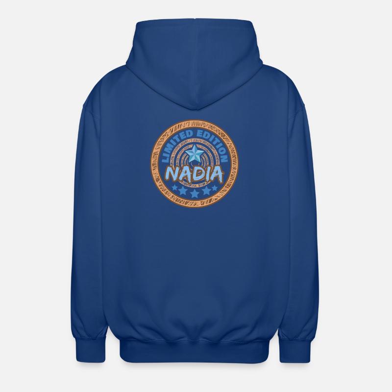 Nadia - Unisex Hooded Jacket - royal blue