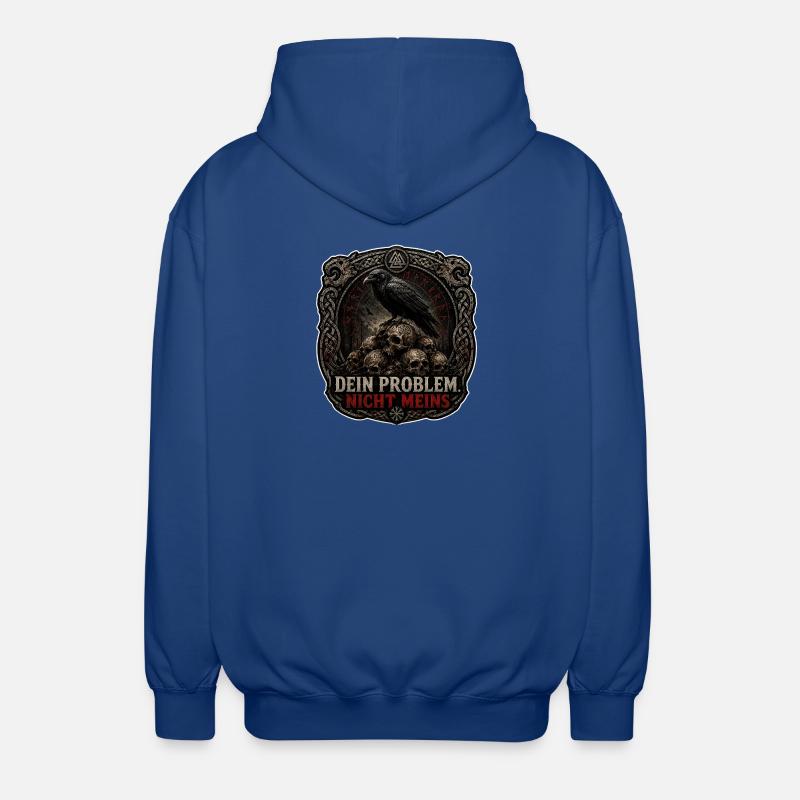Dein Problem Nicht Meins Gothic Patch - Unisex Kapuzenjacke - Royalblau