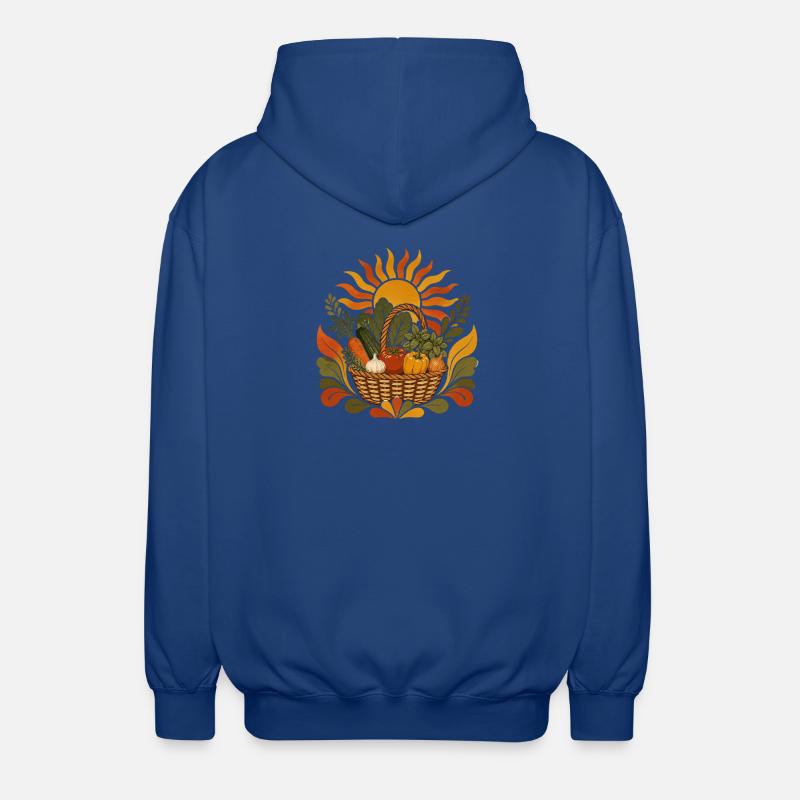 Sommerernte Korb - Unisex Kapuzenjacke - Royalblau