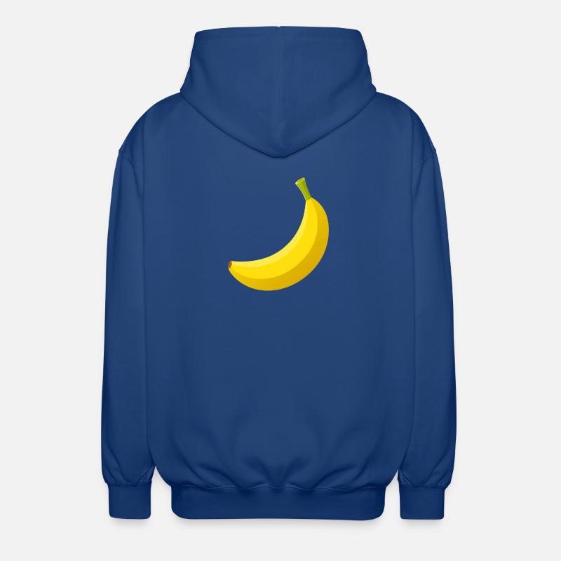 banane - Veste à capuche unisexe - bleu royal