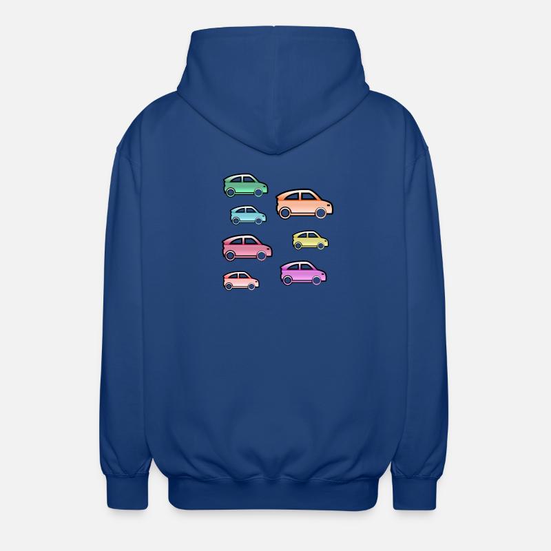 Automobiles - Veste à capuche unisexe - bleu royal