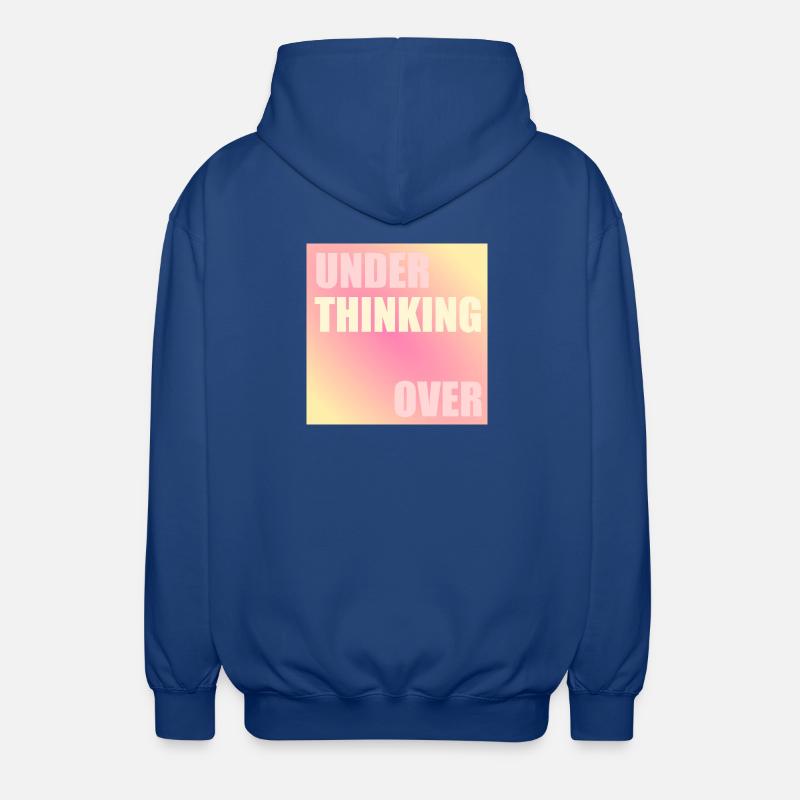 Thinking - Unisex Hooded Jacket - royal blue