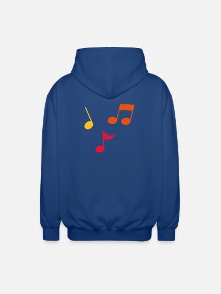 Partitions – 3 couleurs - Veste à capuche unisexe - bleu royal
