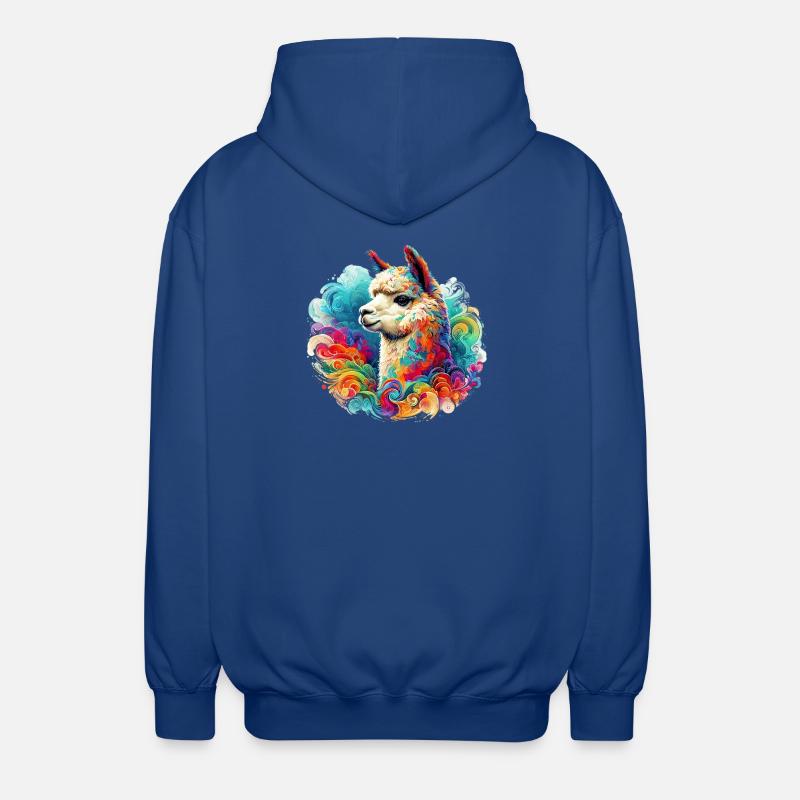Alpaga - Veste à capuche unisexe - bleu royal