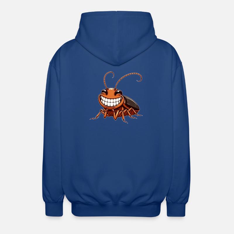 Cute Cockroach Cockroach Comic Cartoon - Unisex Hooded Jacket - royal blue