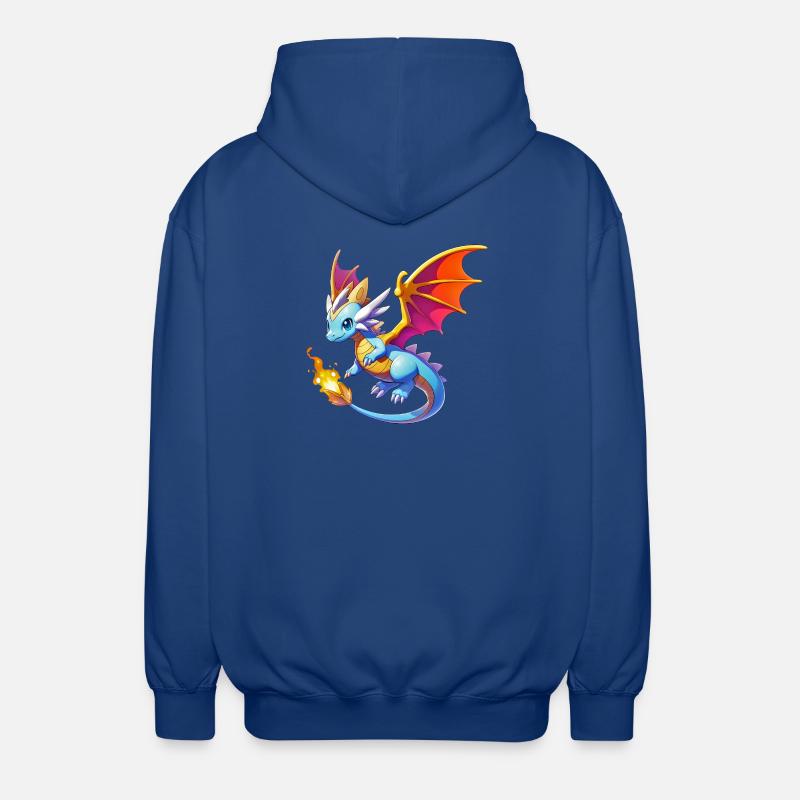 Dragon - Veste à capuche unisexe - bleu royal