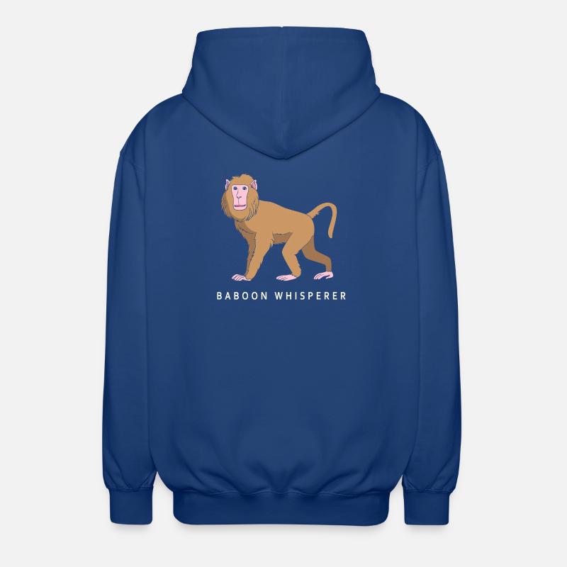 Baboon Baboon Primate Monkey Monkey - Unisex Hooded Jacket - royal blue