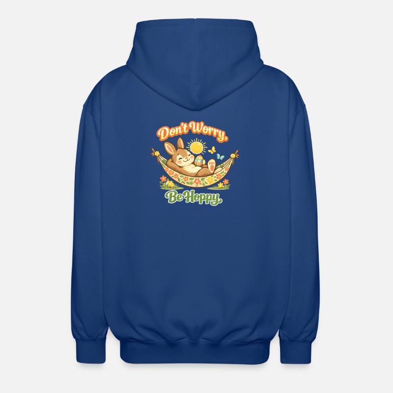 Saying Easter Bunny Funny - Unisex Hooded Jacket - royal blue