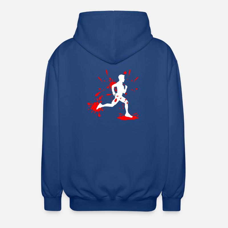 Mud Run Man – Splash Runner - Unisex Kapuzenjacke - Royalblau