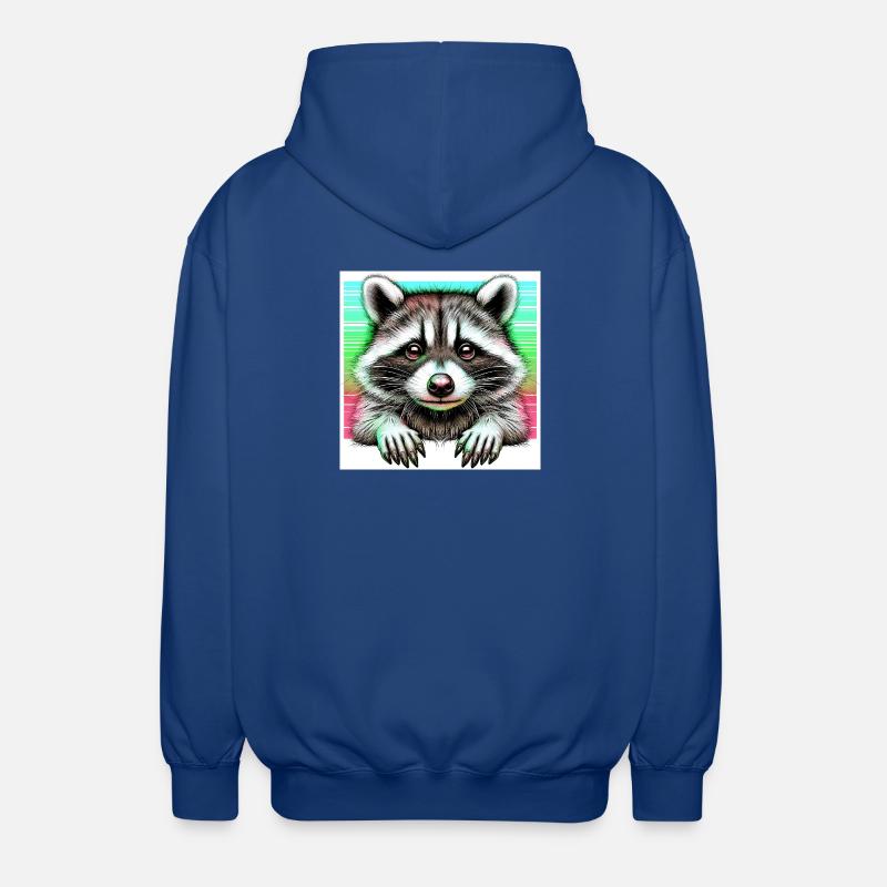 Waschbär - Unisex Kapuzenjacke - Royalblau