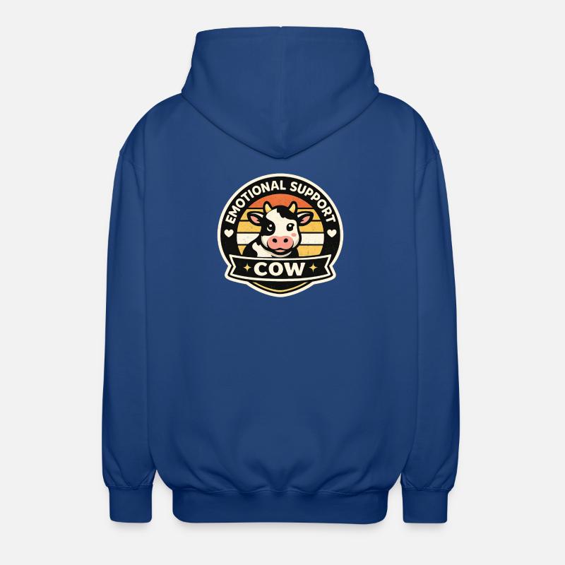 Vache chanceuse - Veste à capuche unisexe - bleu royal